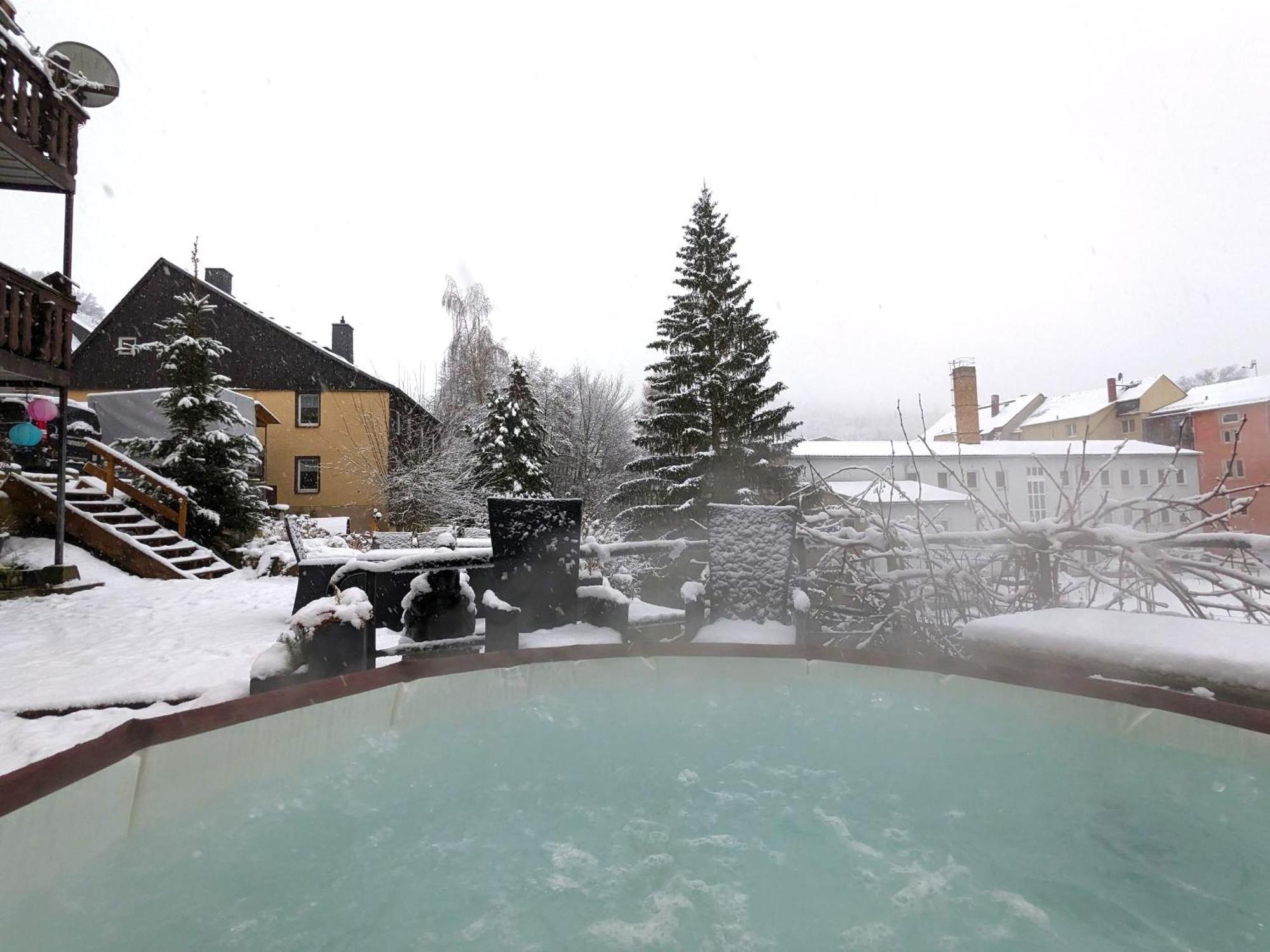 Hw3 - Urlaubsmagie - Helle, Grosse Wohnung Mit Pool Sebnitz Exterior photo